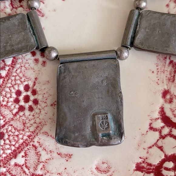 ❤️Vintage❤️925 Sterling Necklace & Earring Set Made in Israel - Picture 5 of 8